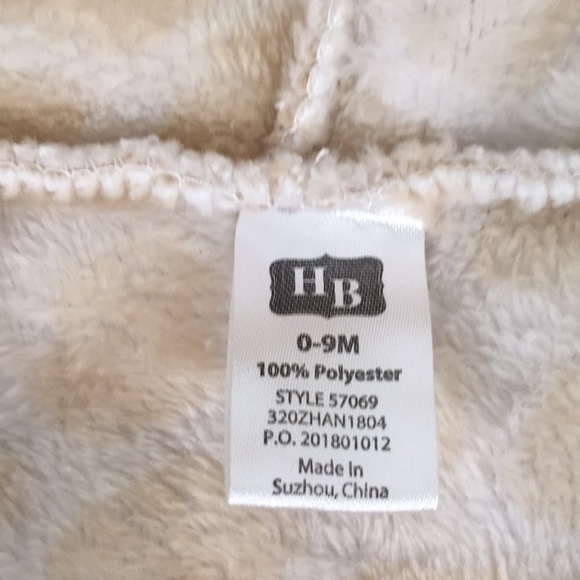 HB Giraffe Hooded Soft Plush Baby Bath Robe - Picture 4 of 4